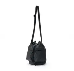 新品 無印良品 撥水中わた入り　巾着バッグ 黒のサムネイル