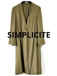 シンプリシティエ レーヨン Vネック ロングコート ジョイントワークス