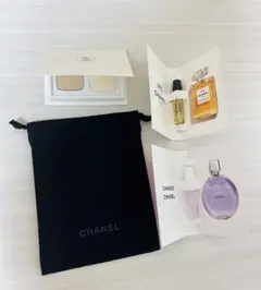 シャネル　ファンデーションサンプル&香水サンプル＆巾着　4点セット