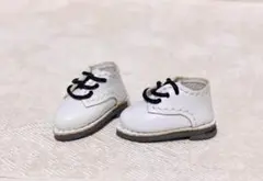 オビツ11 ローファー 白 ねんどろいど どーる バービー チェルシー 革靴 靴