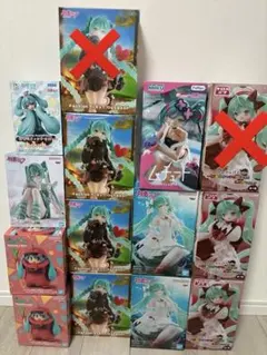 初音ミク 猫耳Tシャツver. シナモンロールミクフィギュアまとめ売り