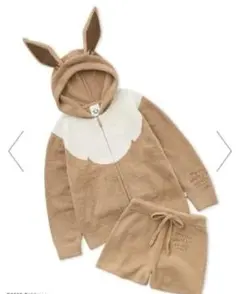 【ポケモンスリープ】ベビモコ イーブイ パーカ&ショートパンツセット