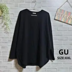 GU ミラノリブボクシーセーター 美品 希少サイズ 大人可愛い ストレッチ 3L