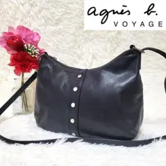 美品❤️アニエスベー ボヤージュ ショルダーバッグ 2way レザー