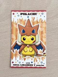 ポンチョを着たピカチュウ メガリザードンY 名刺カード