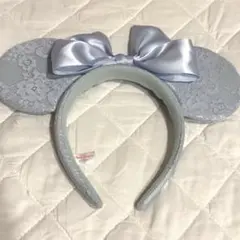 ディズニー カチューシャ レース 水色