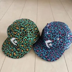 CONVERSE XLARGE コラボ　ヒョウ柄 キャップ　2個セットのサムネイル