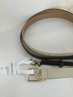 Calvin Klein カルバンクライン レディース レザーベルト 2本セット