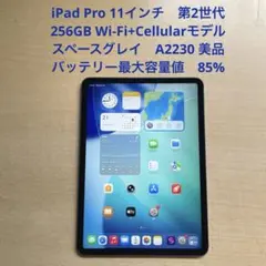 iPad Pro 11インチ　第2世代　256GB Cellular 美品