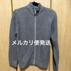 NANO UNIVERSE ジップアップ ニット グレーのサムネイル