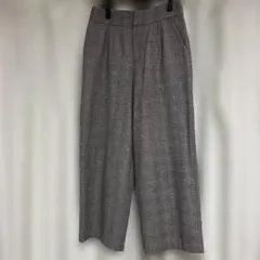 allurevile ウール　チェック　ワイドパンツ
