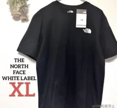 韓国ノースフェイスホワイトレーベルロゴ半袖COTTONS/S R/TEE黒XL