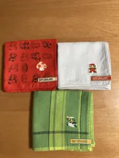 クラブニンテンドー スーパーマリオブラザーズ 25周年 ハンカチセット