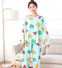 パジャマ 部屋着 クレヨン しんちゃん セットアップ 新品　親子コーデ　韓国