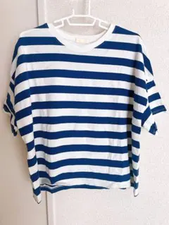 アースミュージックアンドエコロジー　トップス　半袖　ボーダー　フリーサイズ