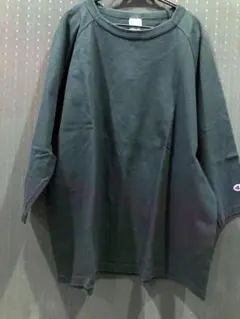 チャンピオン　七分袖　ブラック　ラグラン　フットボール　シャツ