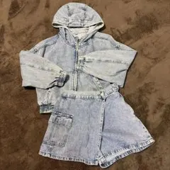 GUデニムジャケットパンツセット