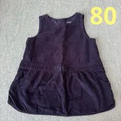 babyGap ベビー ワンピース 80cm ネイビー コーデュロイ