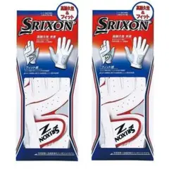 SRIXON グローブ GGG-S016 ホワイト/レッド 26㎝2枚