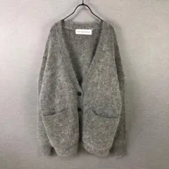THE SHINZONE Vネックモヘアカーディガン F グレー