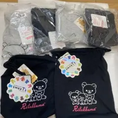 新品　リラックマ パジャマ　2個セット　グレー　巾着　半袖のサムネイル