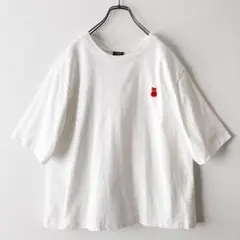 美品 ニコアンド x フラボア 刺繍パックTシャツのサムネイル