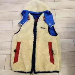 値下げしました❗️デニム＆ダンガリー　キッズ　ボアベスト　リバーシブル　110cm