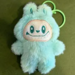 LABUBUらぶぶぬいぐるみマスコット水色ラブブキーホルダー