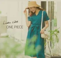 Honeys　半袖　シャツワンピース