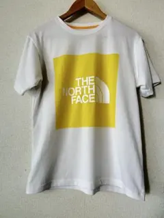 THE NORTH FACE ロゴ Tシャツ ホワイト/イエロー　M