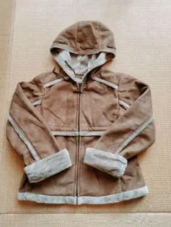 フード付きジャケット ブラウン