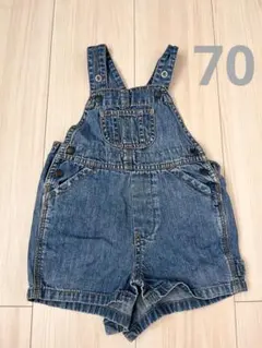 baby GAPデニムオーバーオール 70cm