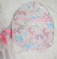 リボン柄リュックサック