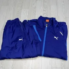 レディースPumaランニングジャージ上下セット ネイビー