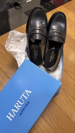 HARUTA ARVIN 黒 レザー ローファー