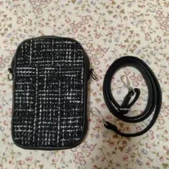 ツイードデザイン ショルダーバッグ