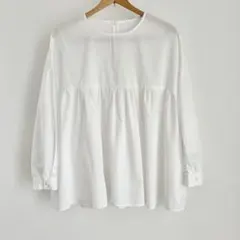 ITEMS URBAN RESEARCH プルオーバーブラウス　ホワイト