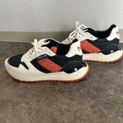 MICHAEL KORS スニーカー ネイビー/ホワイト/オレンジ