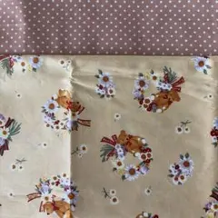 ri r i a n様専用になりました❣️テディベア柄　手作りエプロン❣️