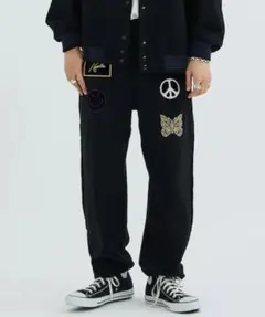 Studios別注Needles 5圖標運動褲 BLK M