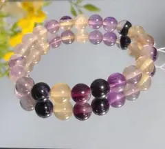 天然石 フローライトミックス ブレスレット