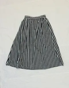 GU ギンガムチェック フレアスカート Mサイズ