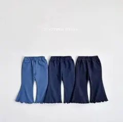 【美品】vivid-i フレアパンツ デニムS 80 90