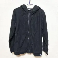 XLARGE KIDS ジップ パーカー 120cm ブラック エクストララージ