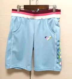 美品 ROXY レディース ハーフパンツ ジャージ M 水色