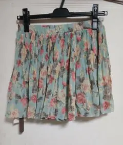 ☆彡OneWay　花柄プリーツショートパンツスカート