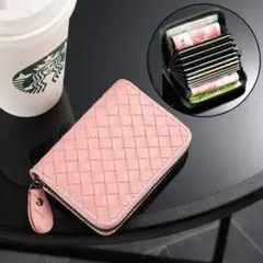 【新品未使用】カードケース　ピンク　カード　コンパクト　名刺入れのサムネイル