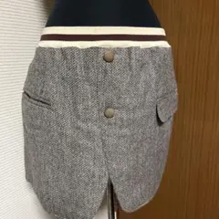 新品未使用　Rilay ブラウンツイードミニスカートSとありますがMより