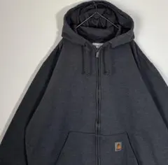 Carhartt カーハート 刺繍ロゴ　裏起毛　ジップアップパーカーのサムネイル