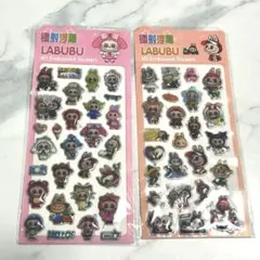 サンリオLABUBU 3Dシール 2シートセット